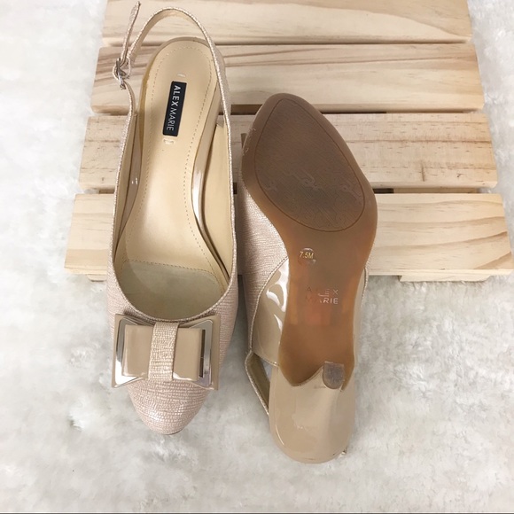 Alex Marie Tan Slingback Pointed Toe Kitte… - Picture 5 of 7